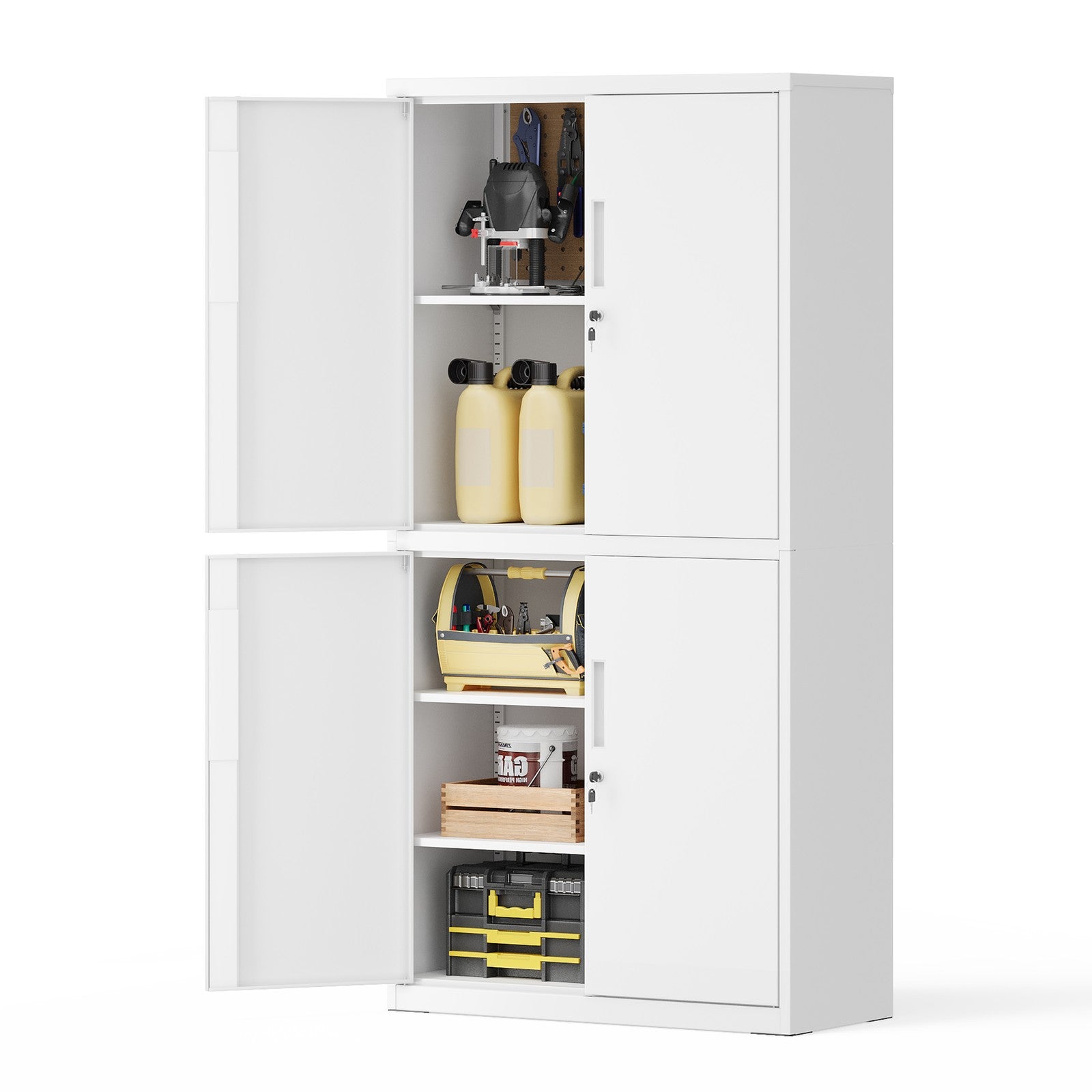 Aktenschrank, Aufbewahrungsschrank, 40 x 80 x 180 cm