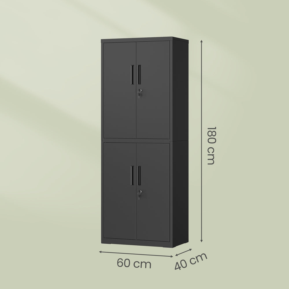 Aktenschrank, Aufbewahrungsschrank, 40 x 60 x 180 cm