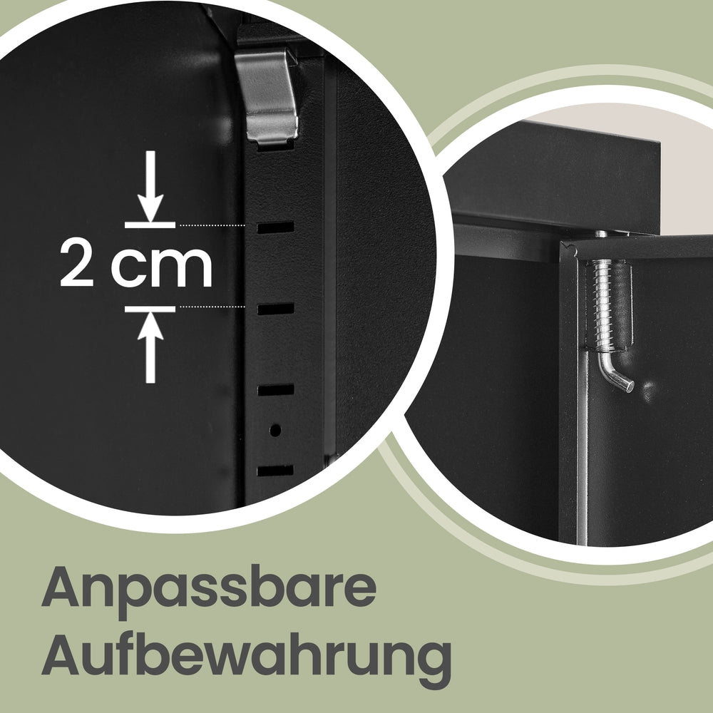 Aktenschrank, Aufbewahrungsschrank, 40 x 60 x 180 cm