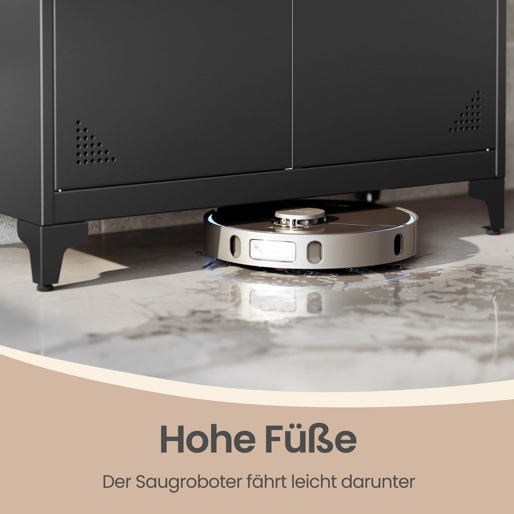 Metallschrank mit Hängestange, 2 Türen, 5 Fächern