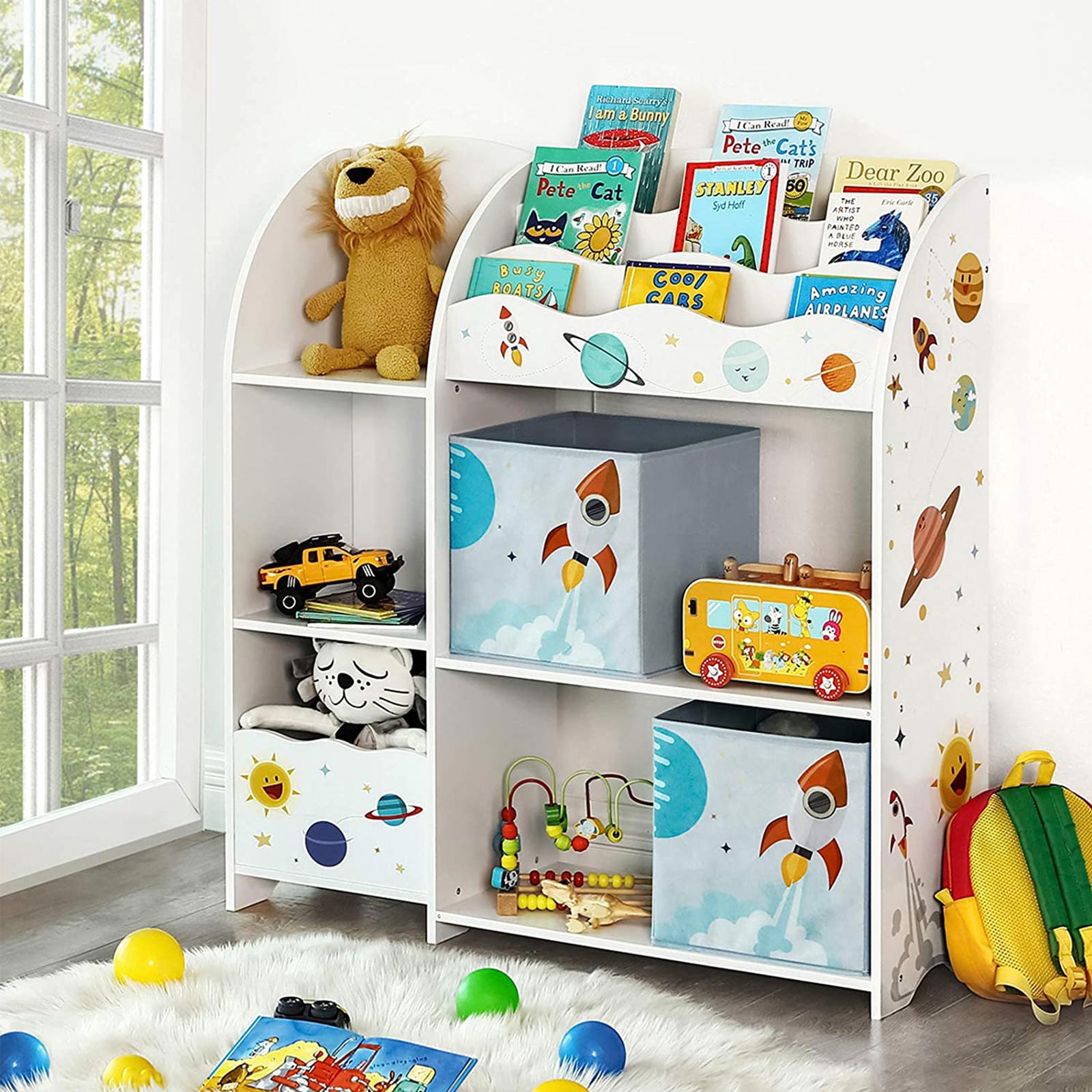 Organizer für Spielzeug und Bücher
