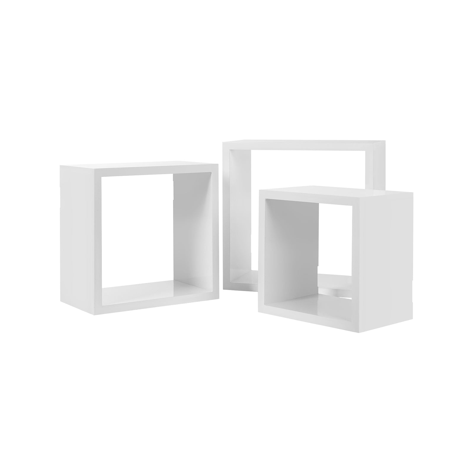 Quadratische Schweberegale 3er Set