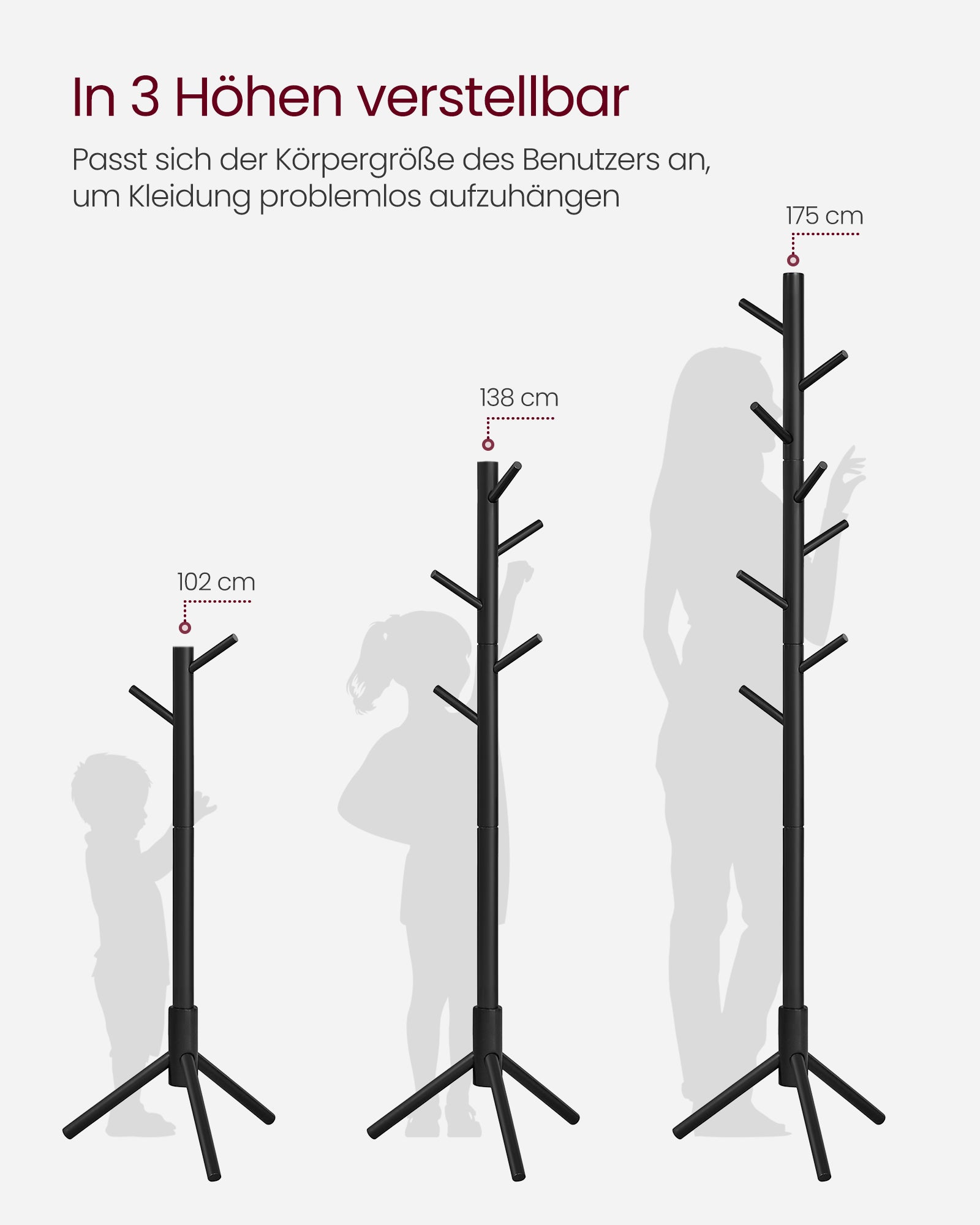 Garderobenständer schwarz