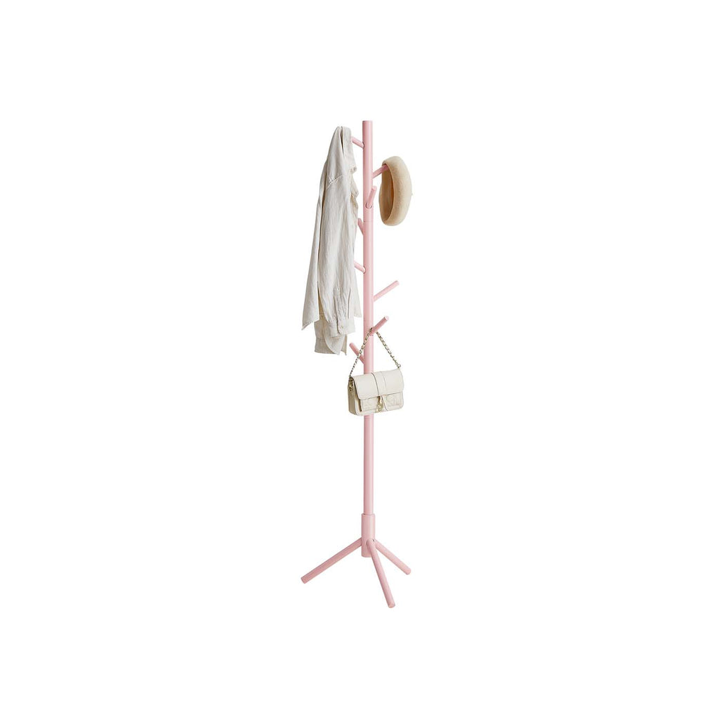 B0D926MV74	Garderobenständer in Baumform mit 3 verstellbare Höhen pastellrosa