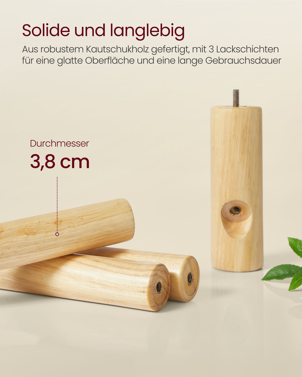 Garderobenständer in Baumform aus Kautschukholz