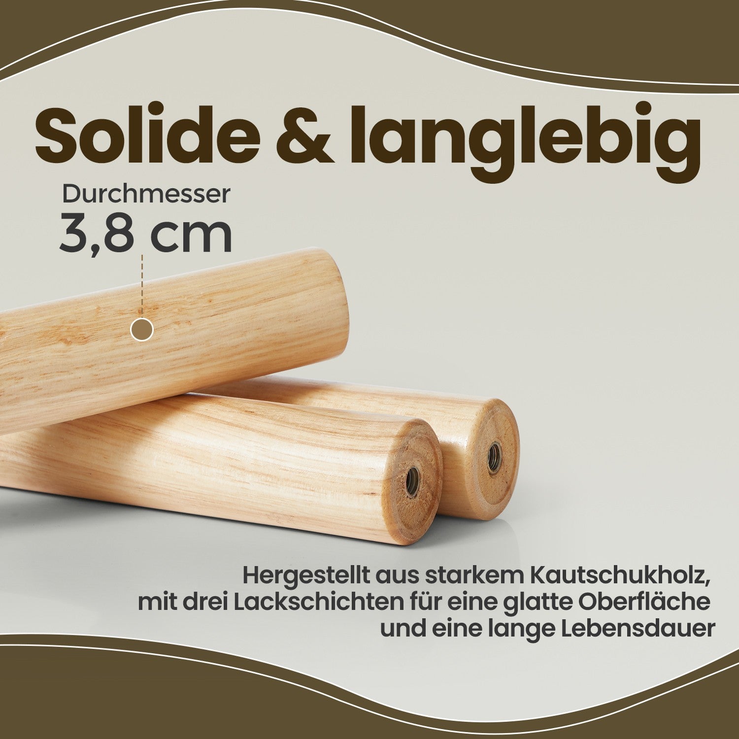 Garderobenständer, Kleiderständer aus Massivholz, Garderobe in Baumform