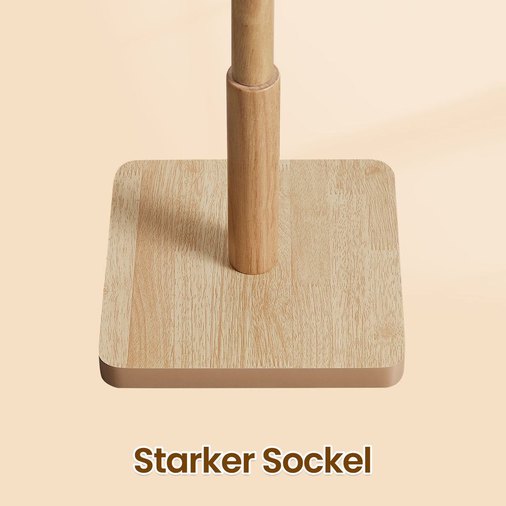 Garderobenständer, Kleiderständer Massivholz, Jackenständer Baumform