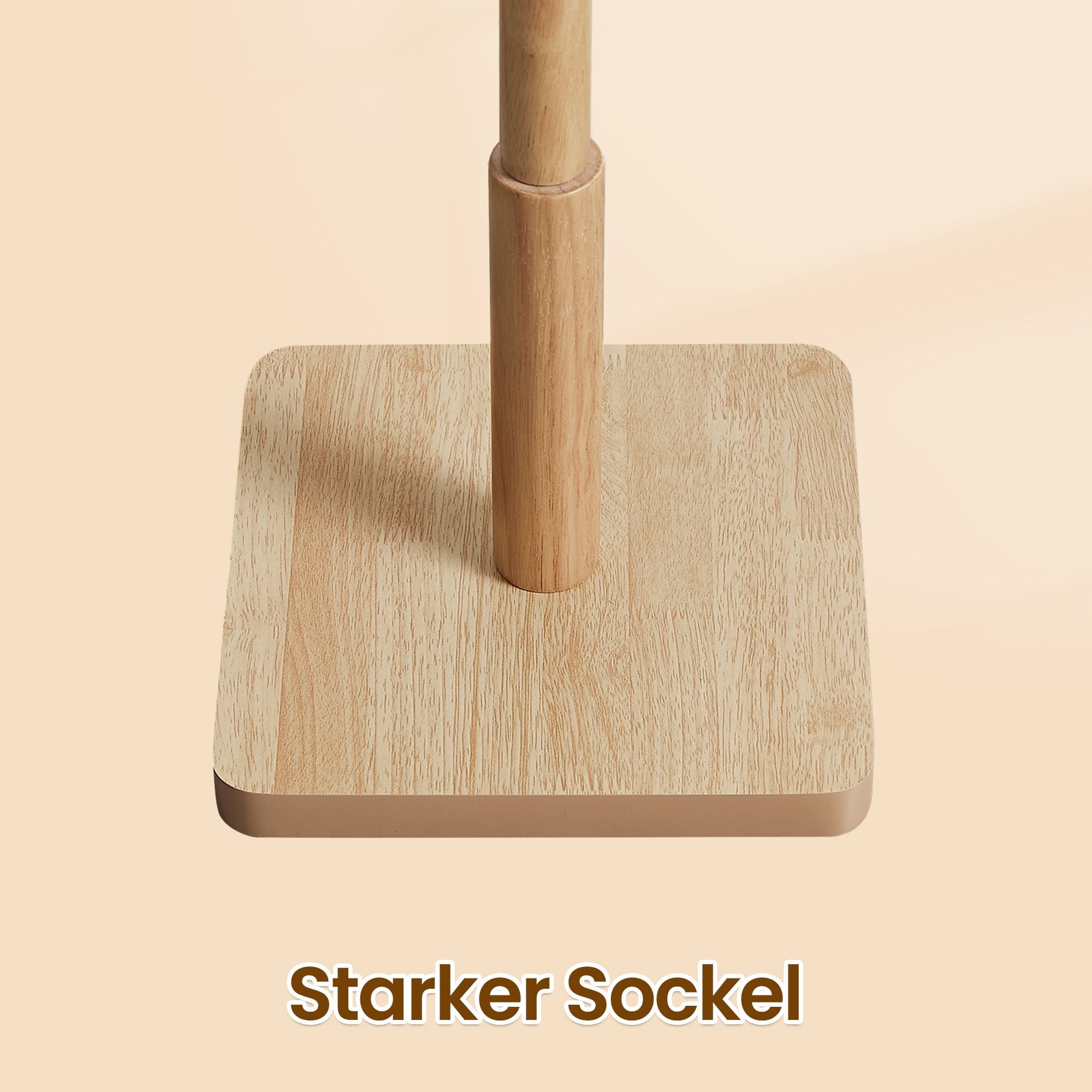 Garderobenständer, Kleiderständer Massivholz, Jackenständer Baumform