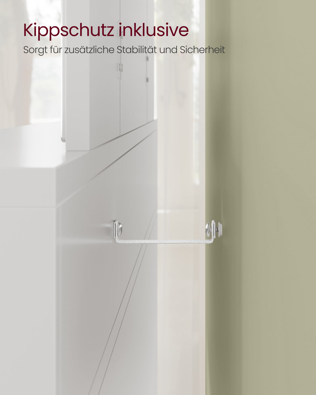 Frisiertisch mit Klappspiegel und 2 Schubladen Weiß