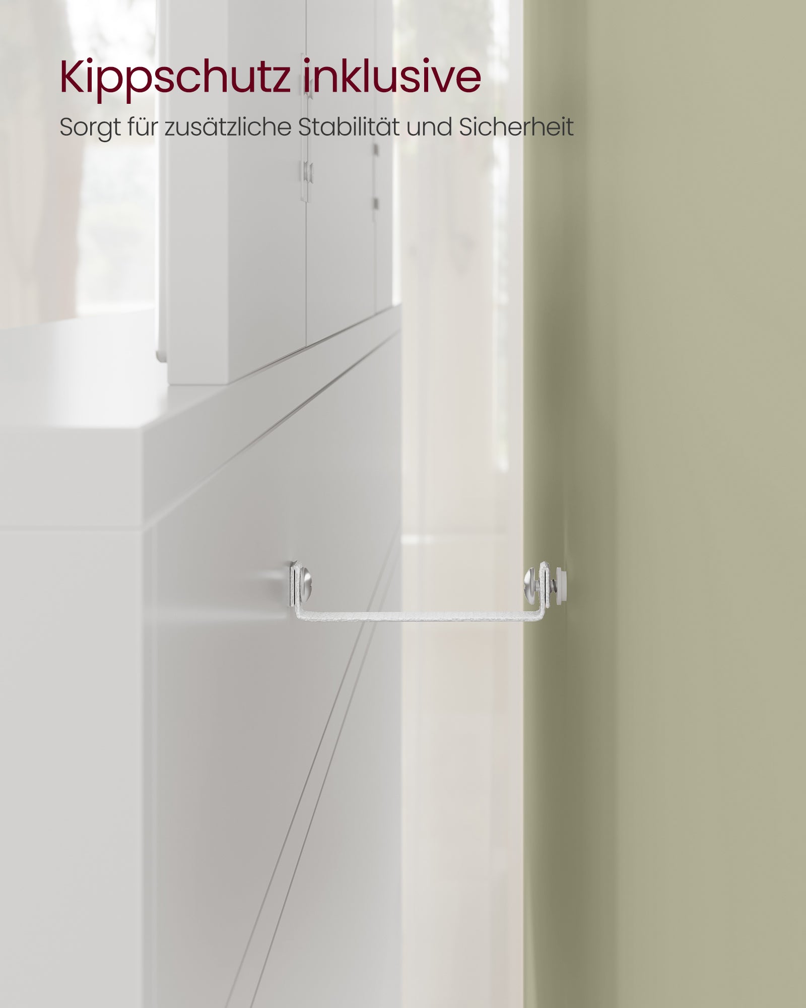 Frisiertisch mit Klappspiegel und 2 Schubladen Weiß