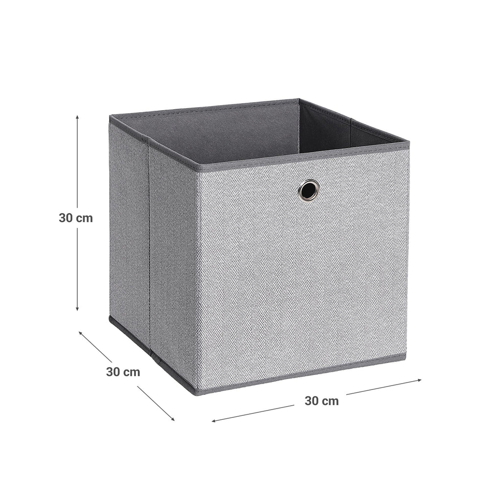 Aufbewahrungsboxen 6er Set Dunkelgrau