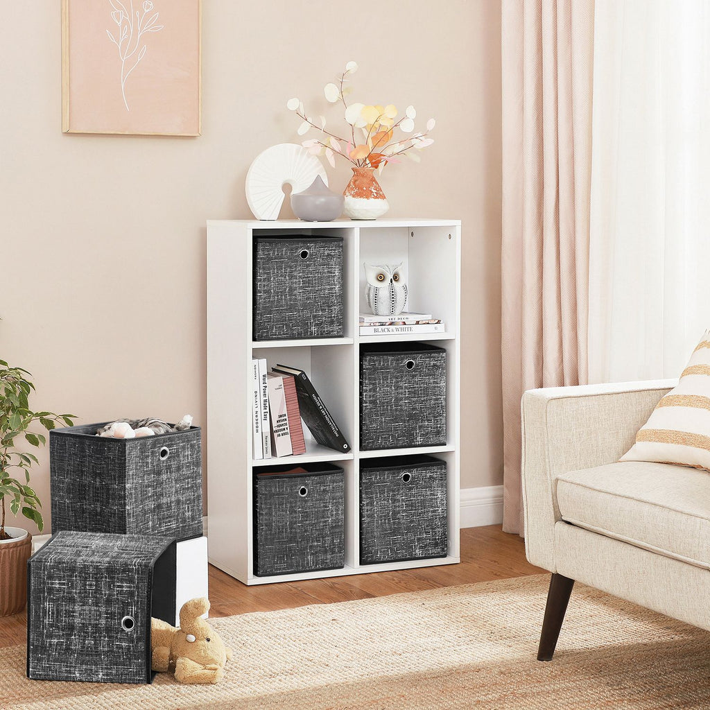 Aufbewahrungsboxen 6er Set Schwarz