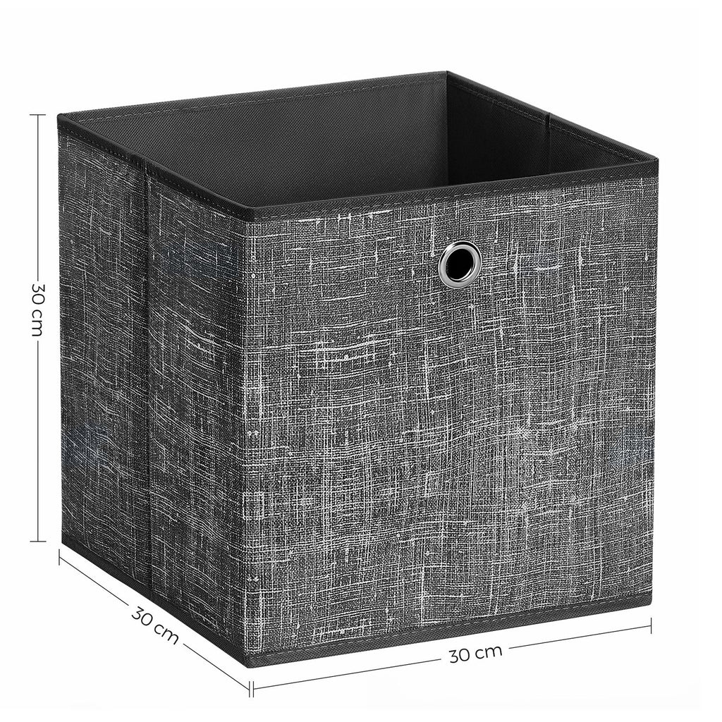 Aufbewahrungsboxen 6er Set Schwarz