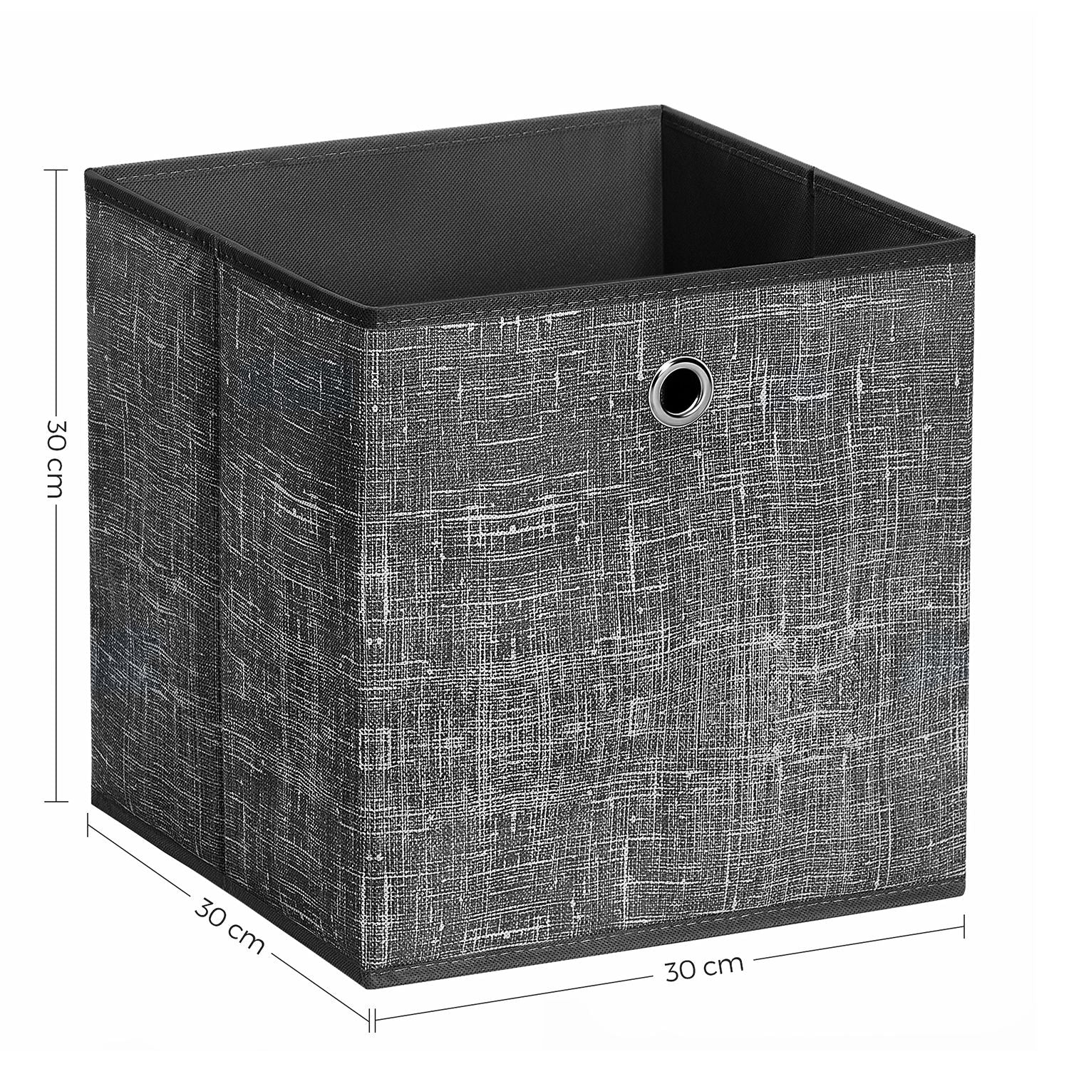 Aufbewahrungsboxen 6er Set Schwarz