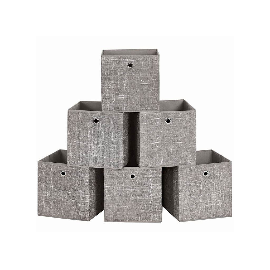Aufbewahrungsbox 6er Set taupe meliert