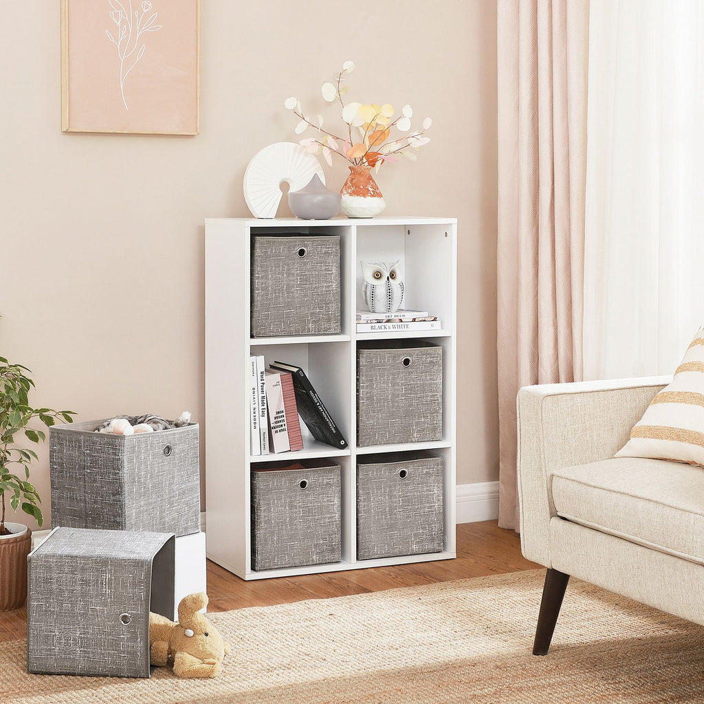 Aufbewahrungsbox 6er Set taupe meliert