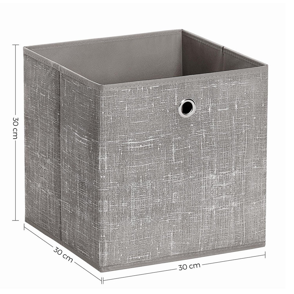 Aufbewahrungsbox 6er Set taupe meliert