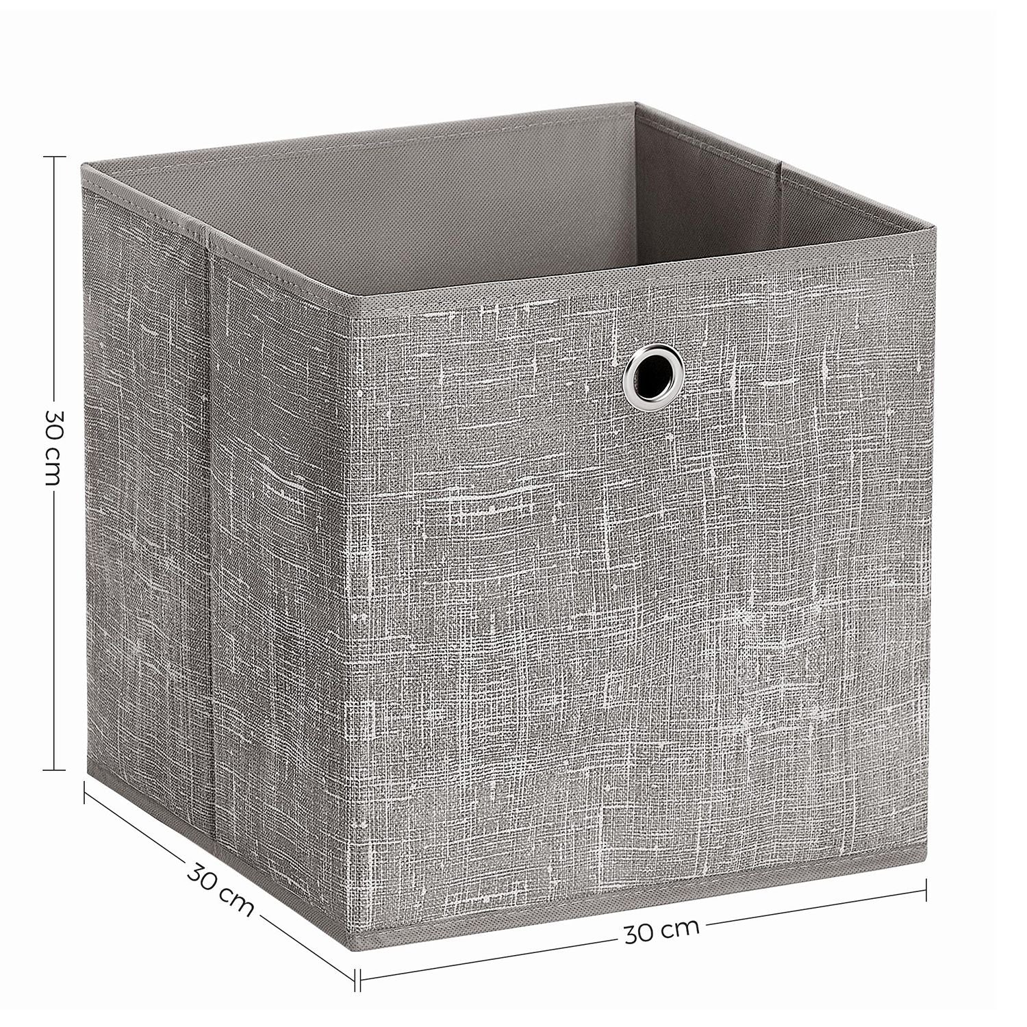 Aufbewahrungsbox 6er Set taupe meliert