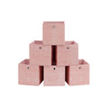 Aufbewahrungsbox 6er Set pastellrosa