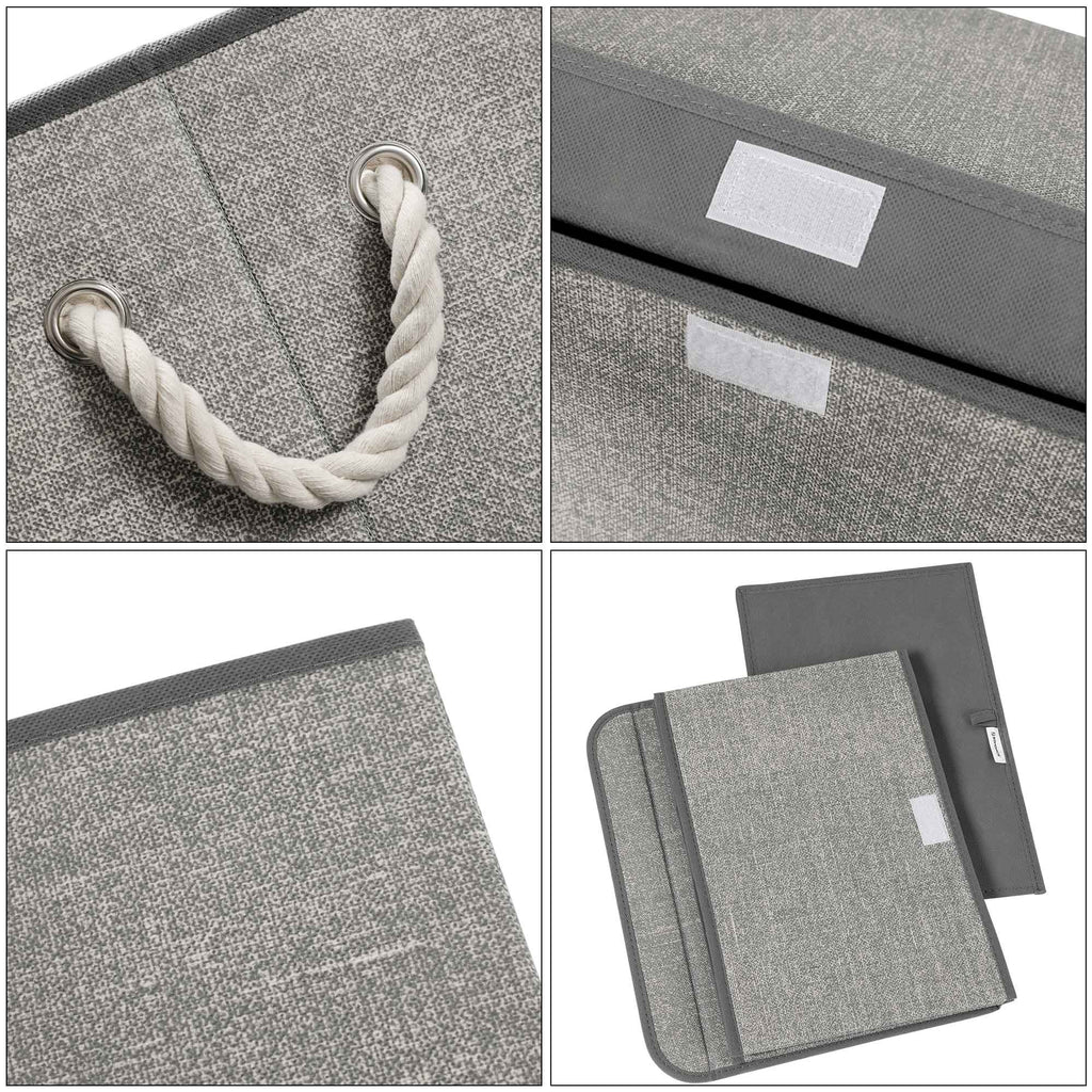 Stoffboxen mit Deckel 3er Set