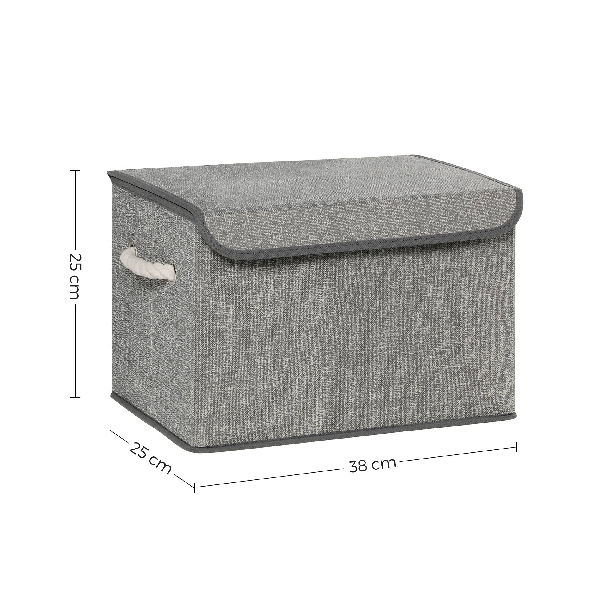 Stoffboxen mit Deckel 3er Set