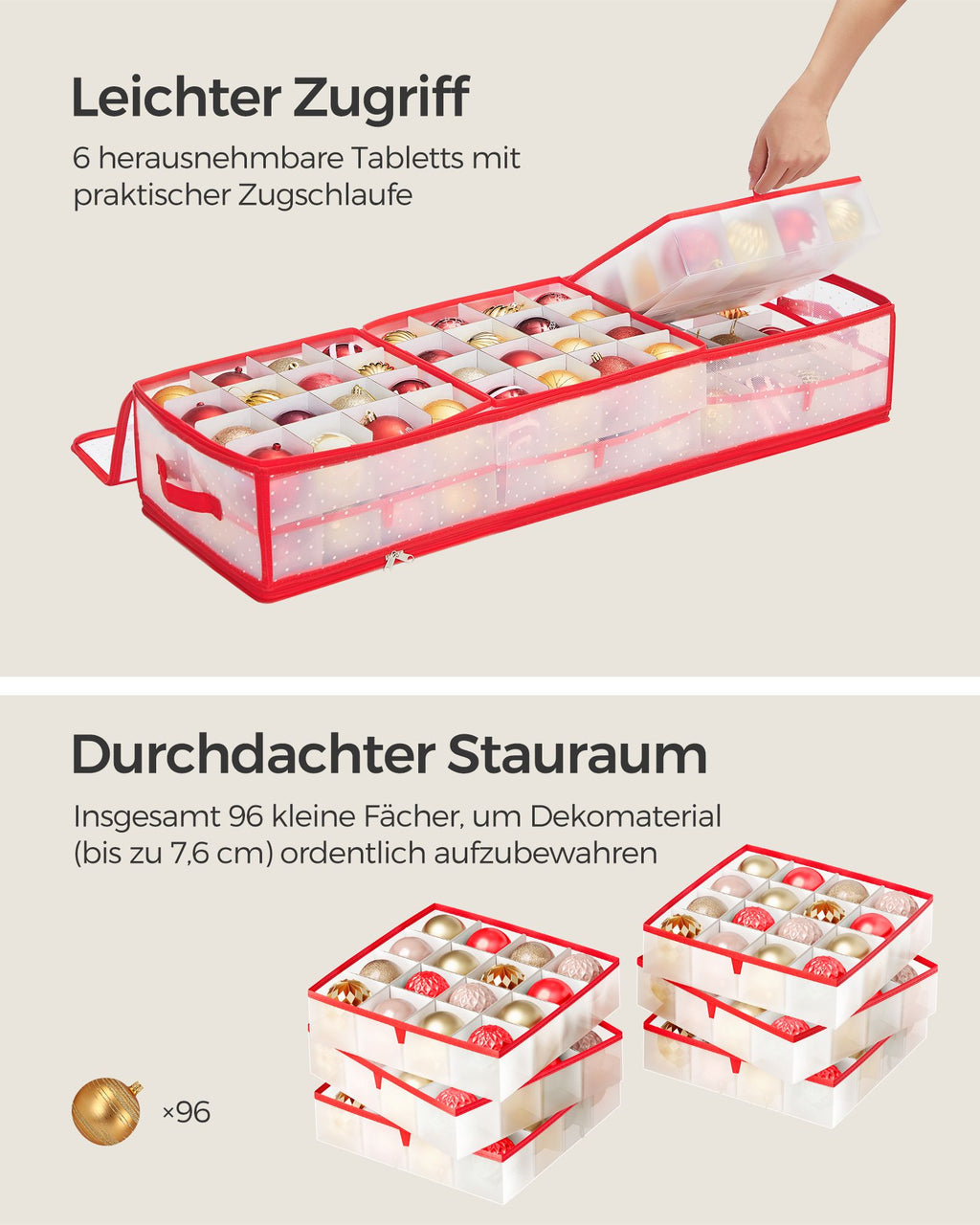Weihnachtskugeln Aufbewahrung