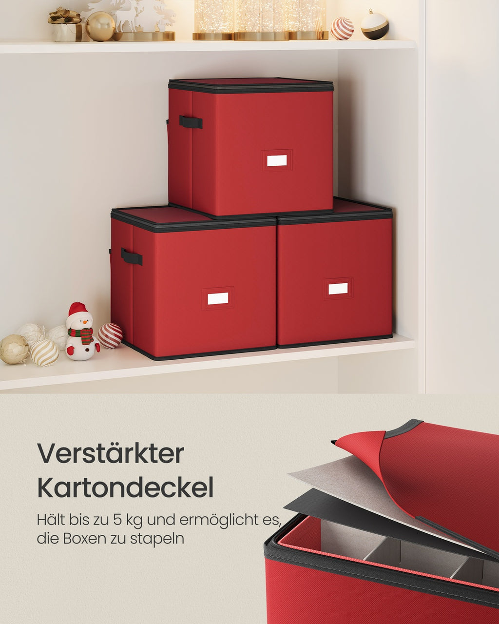 Aufbewahrungsbox für Weihnachtskugeln, Weihnachtskugeln Aufbewahrung