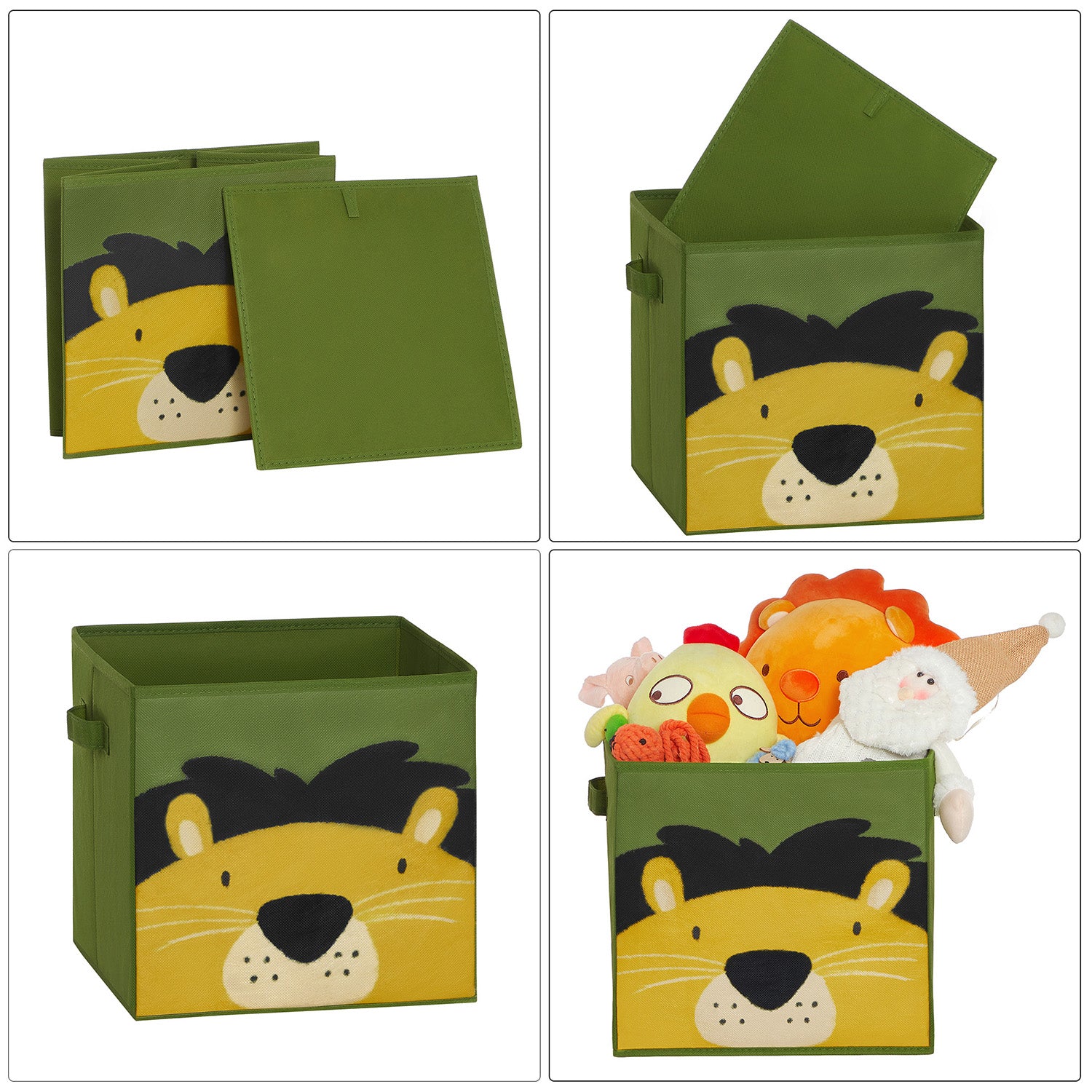 3er Set Faltboxen für Kinder