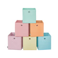 Aufbewahrungsbox 6er Set 26 x 26 x 28 cm für Würfelregal bunt