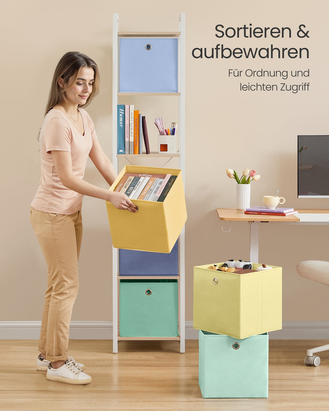 Aufbewahrungsbox, 6er Set für Schlafzimmer