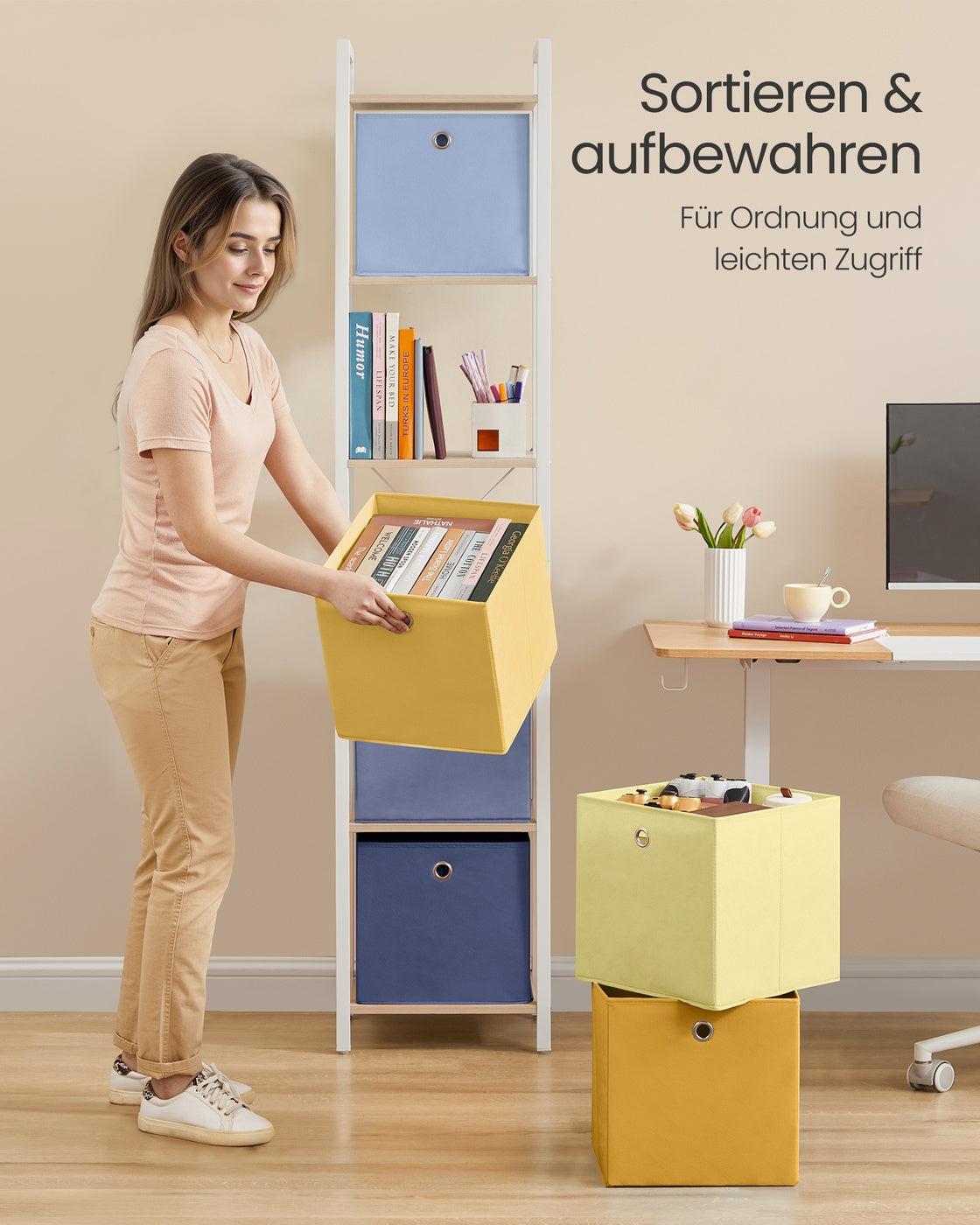 Aufbewahrungsbox, 6er Set für Würfelregal