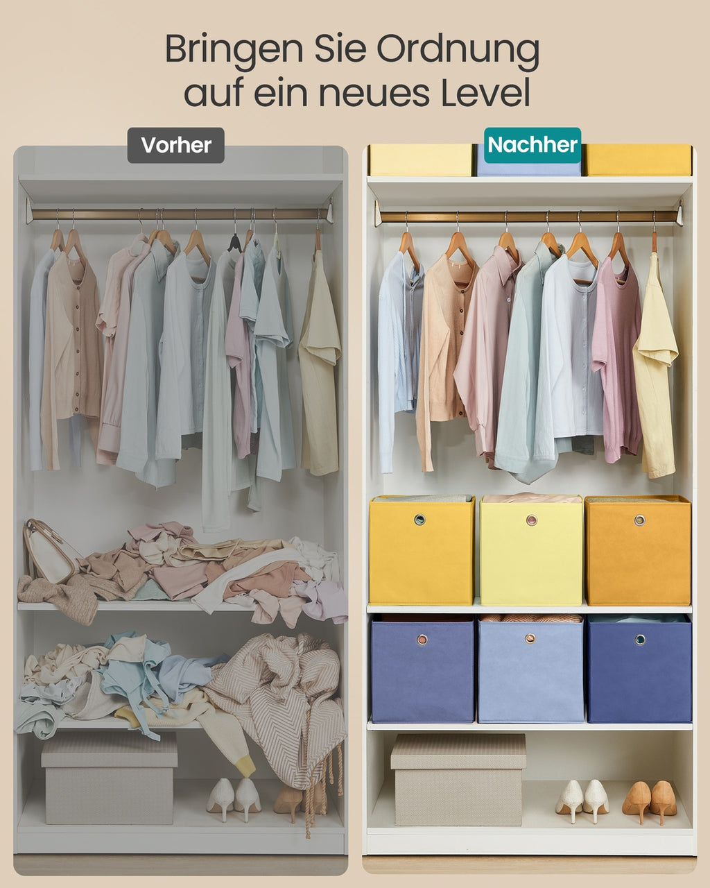 Aufbewahrungsbox, 6er Set für Würfelregal