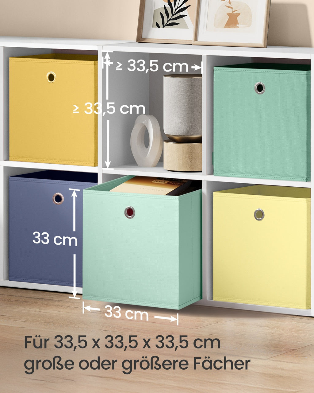 Aufbewahrungsbox 6er Set bunt