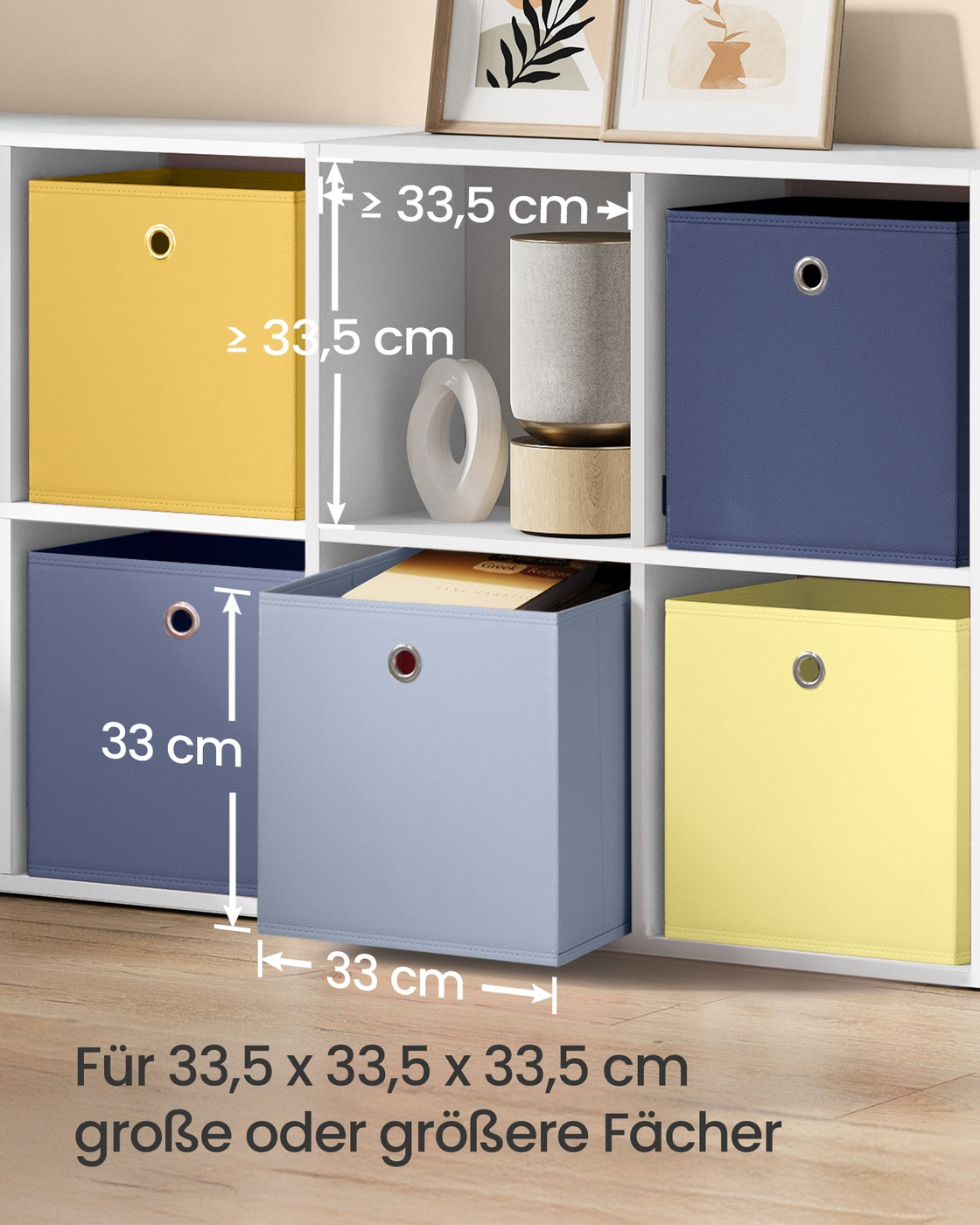 Aufbewahrungsbox 6er Set bunt