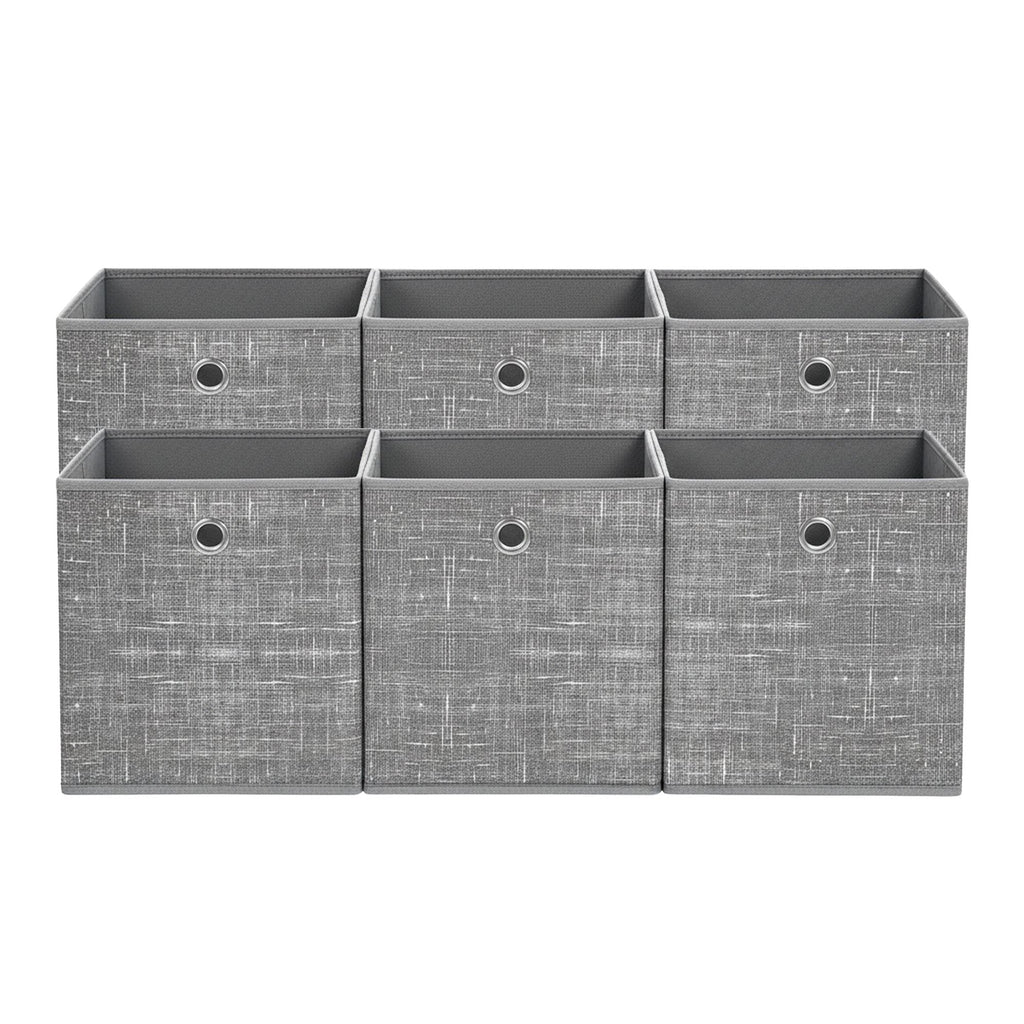 Ordnungsboxen, 6er Set, aus Vliesstoff mit Griff