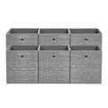 Ordnungsboxen, 6er Set, aus Vliesstoff mit Griff
