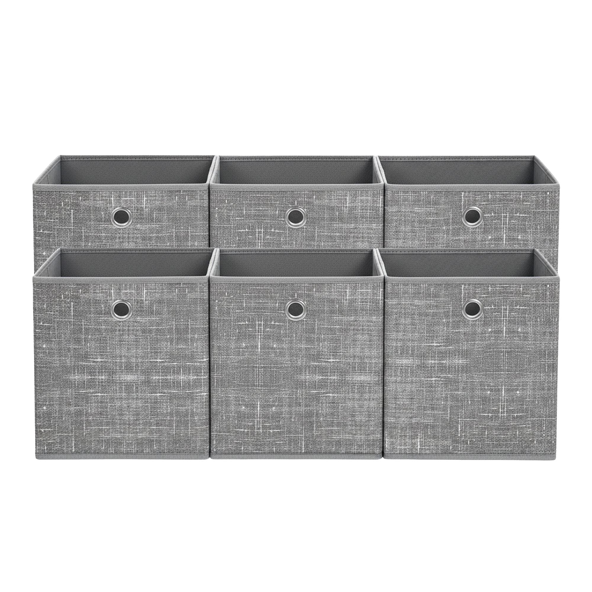 Ordnungsboxen, 6er Set, aus Vliesstoff mit Griff