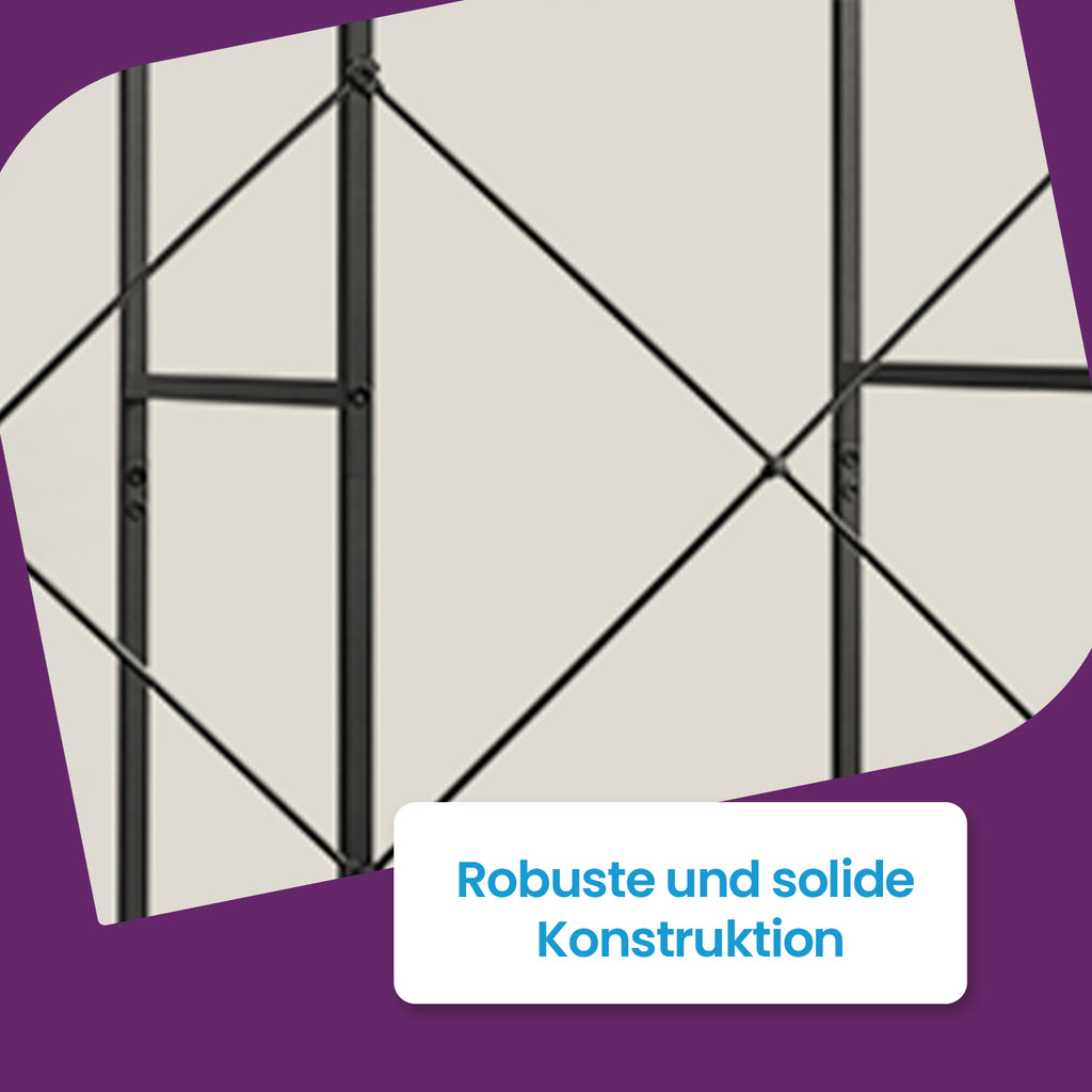 Kleiderschrank offen, Kleiderständer, Garderobe mit Kleiderstange