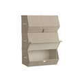 Aufbewahrungsbox mit Deckel und Magnetverschluss sandbeige