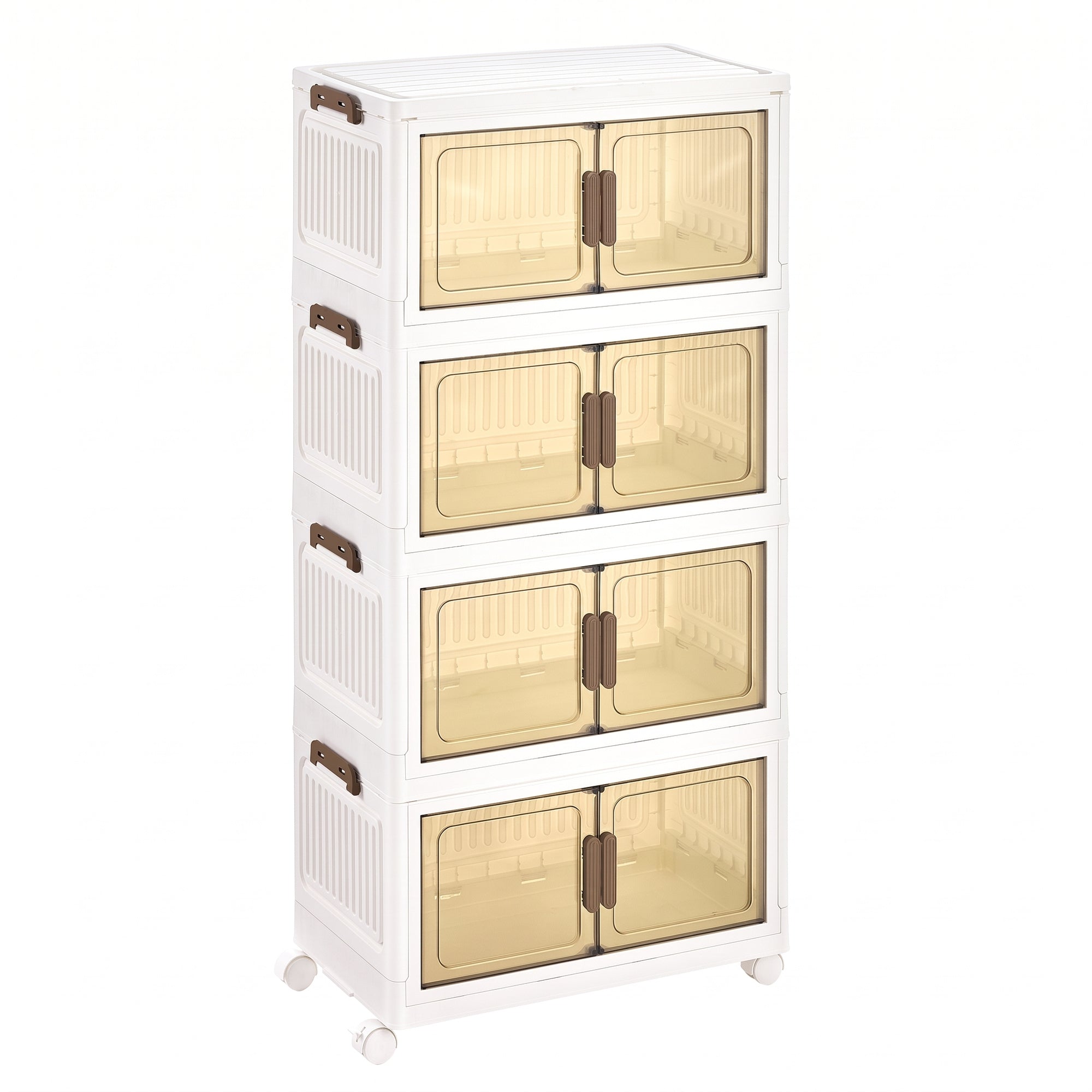Organizer auf Rollen, 4 Ebenen, Boxen mit Deckel