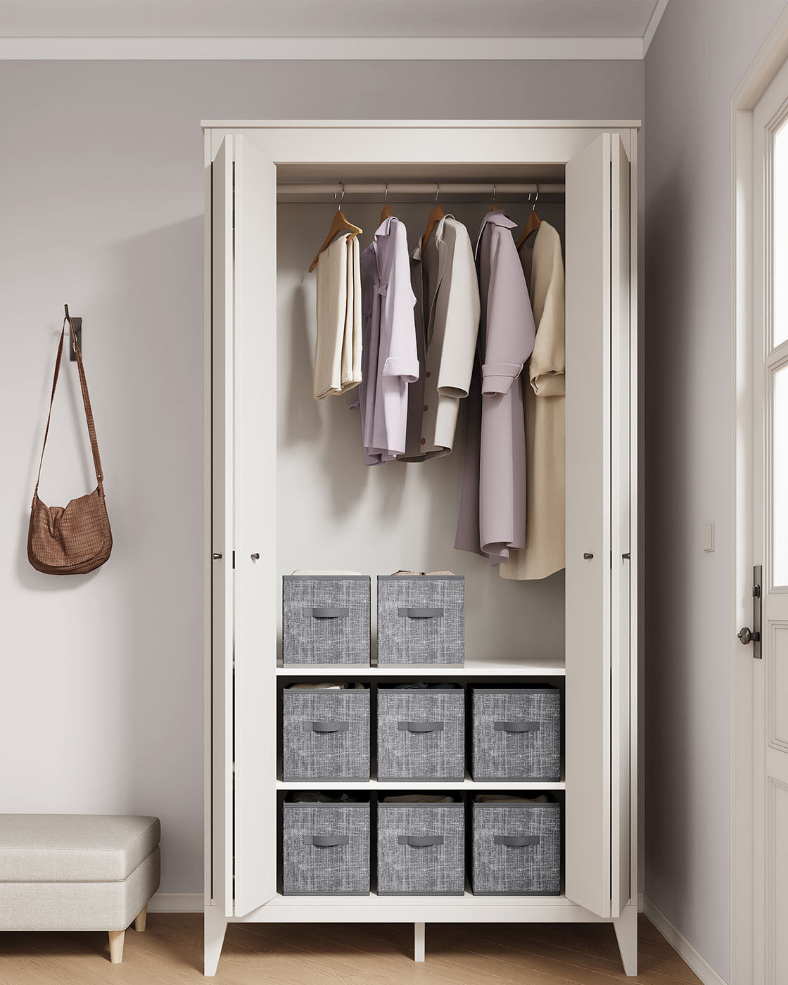 Aufbewahrungsbox 8er Set aus Vliesstoff