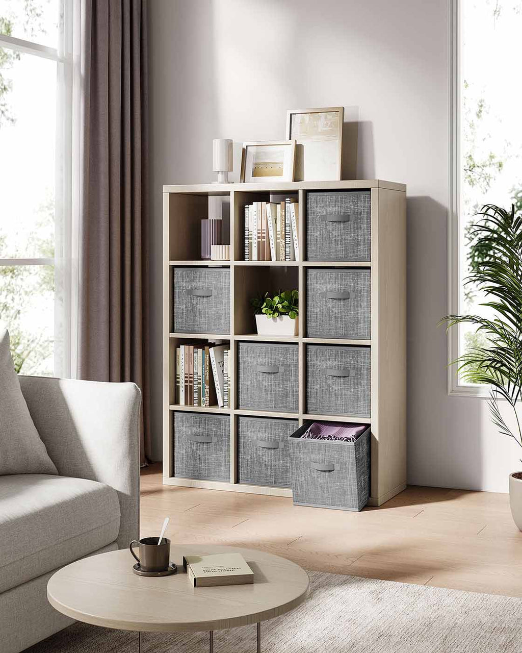 Aufbewahrungsbox 8er Set aus Vliesstoff 30 x 30 x 30 cm