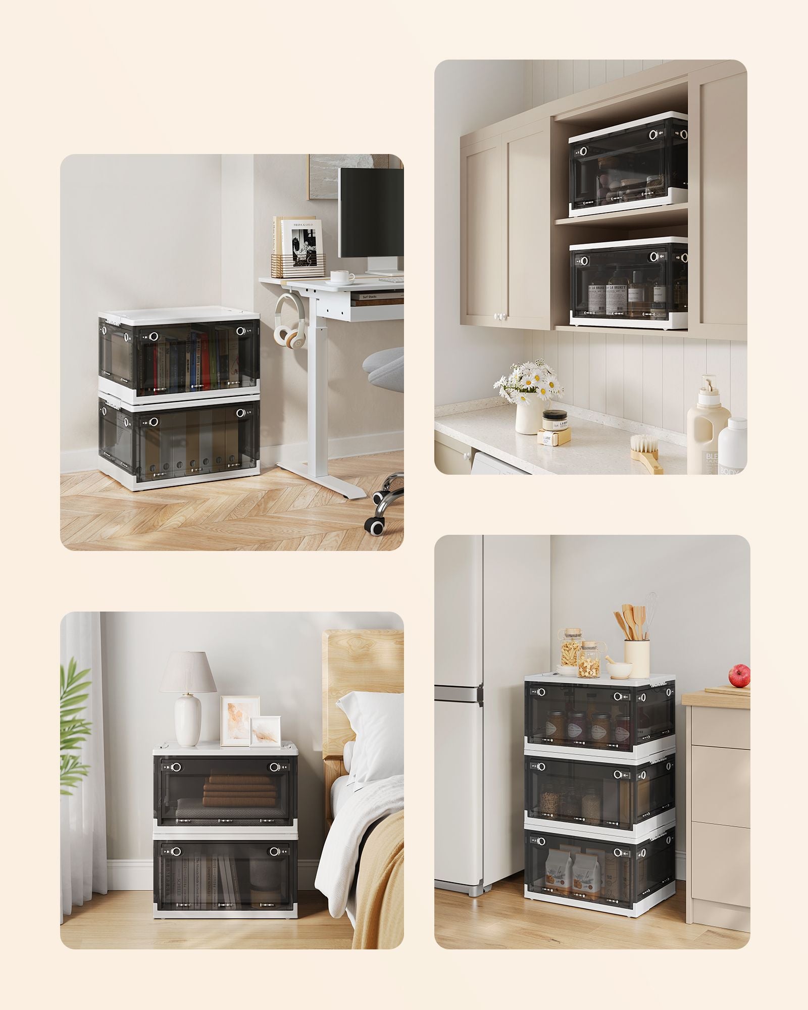 Aufbewahrungsbox 3er Set mit Deckel