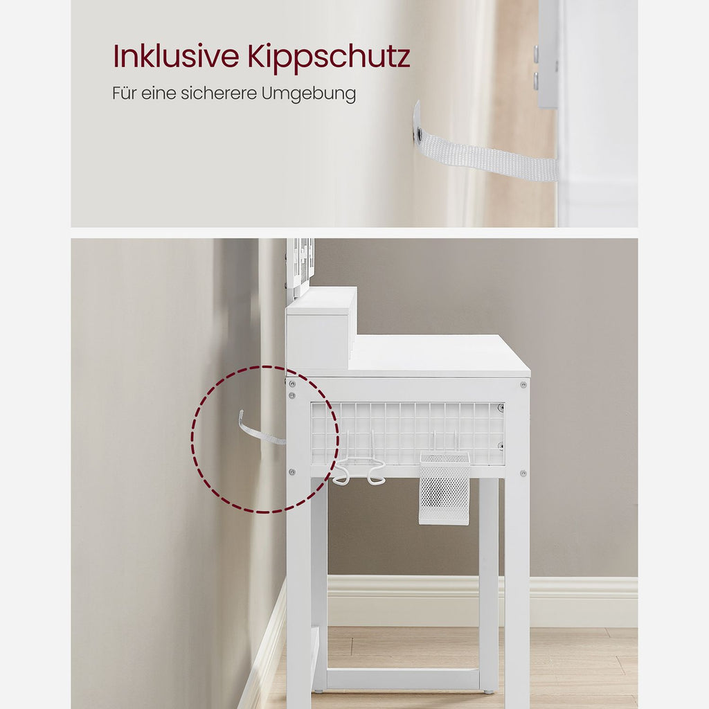 Schminktisch mit Spiegel und Hocker