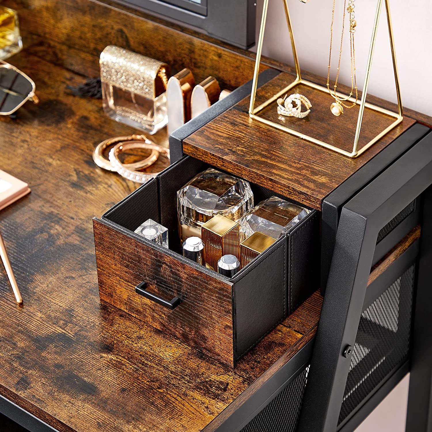 Industrie-Design Schminktisch mit Hocker