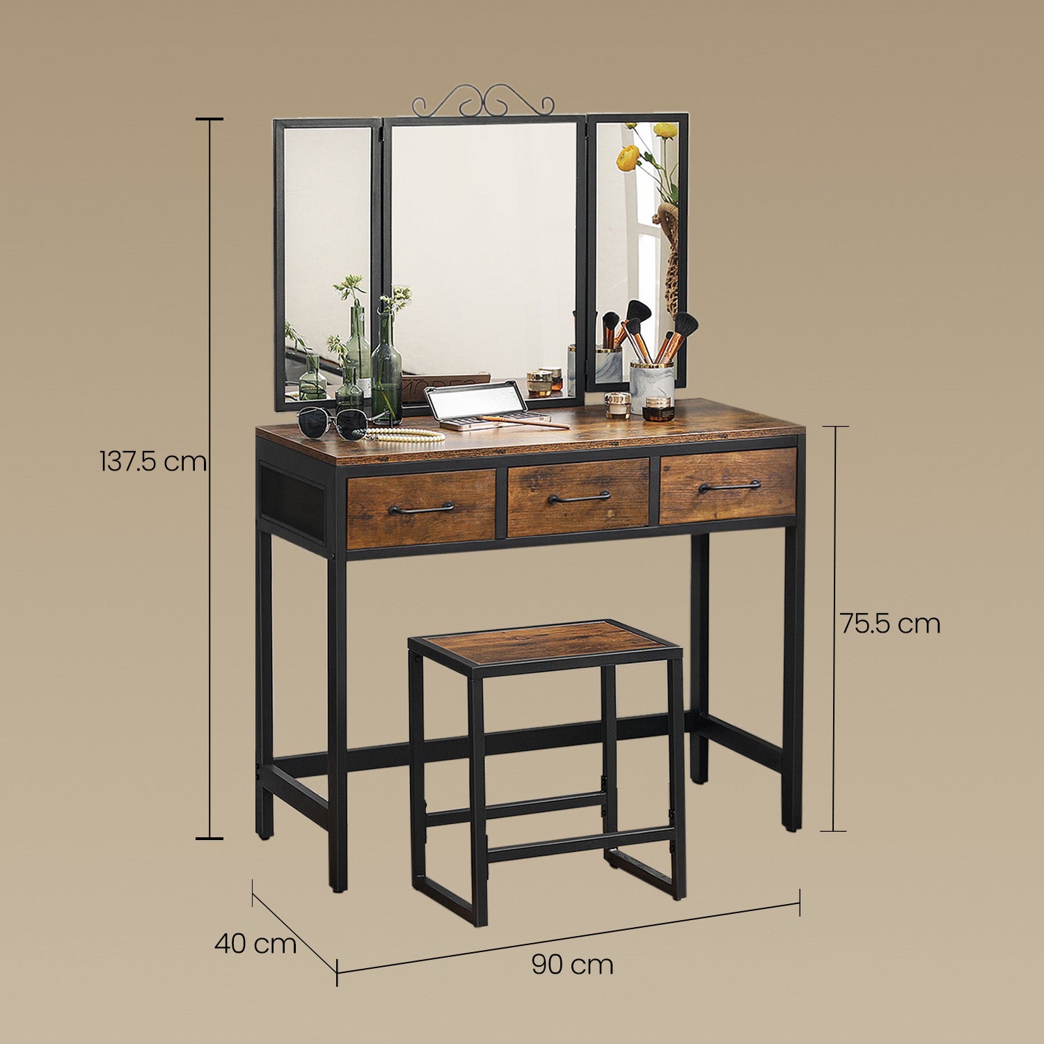 Schminktisch Industrie-Design