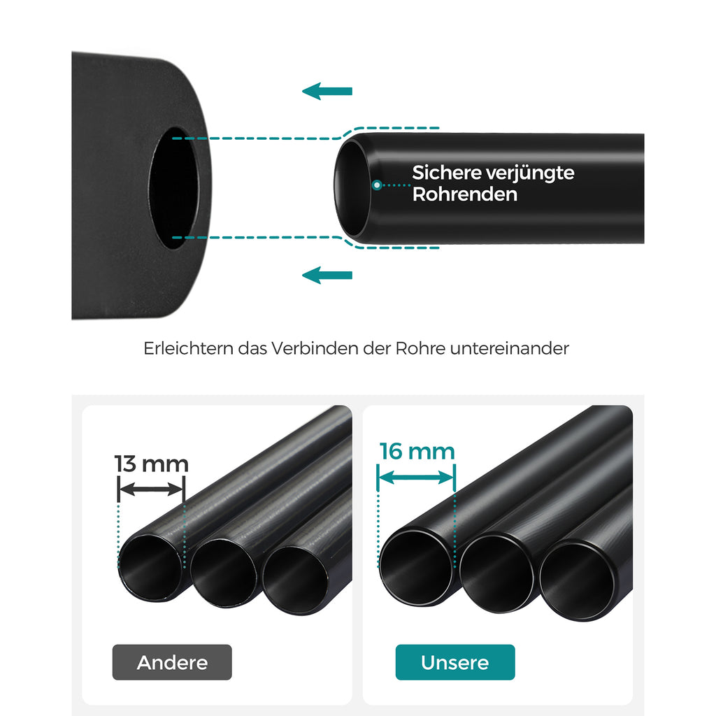 Garderobe mit 2 Kleiderstangen