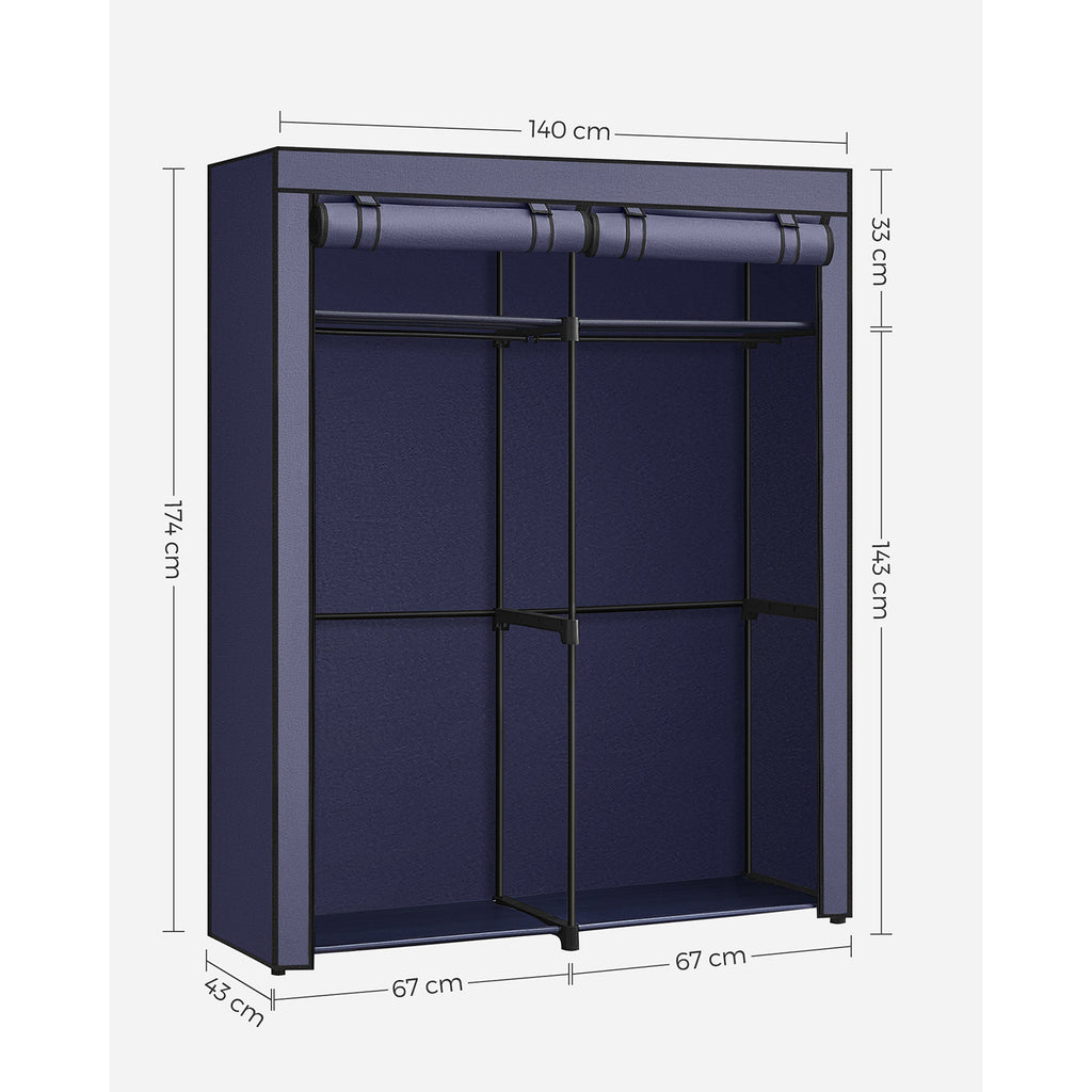 Garderobe mit 2 Kleiderstangen
