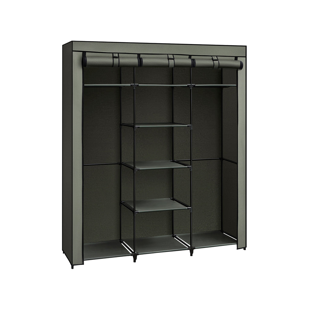 Kleiderschrank Stoffschrank faltbare Garderobe mit Kleiderstangen