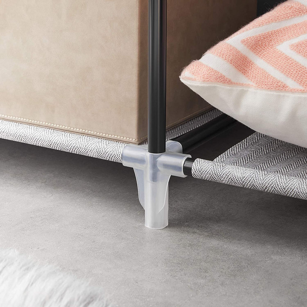 Großer Stoffschrank mit 2 Kleiderstangen